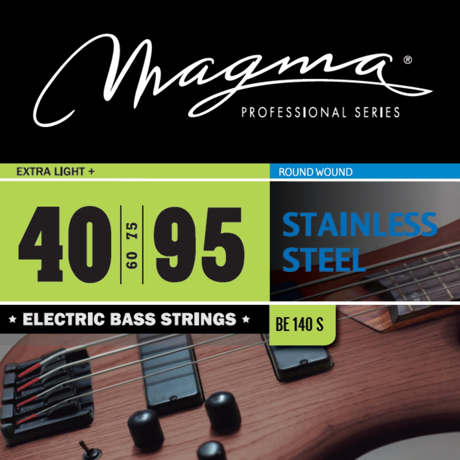 Magma Electric Bass Strings Extra Light - Stainless Steel Round Wound ...