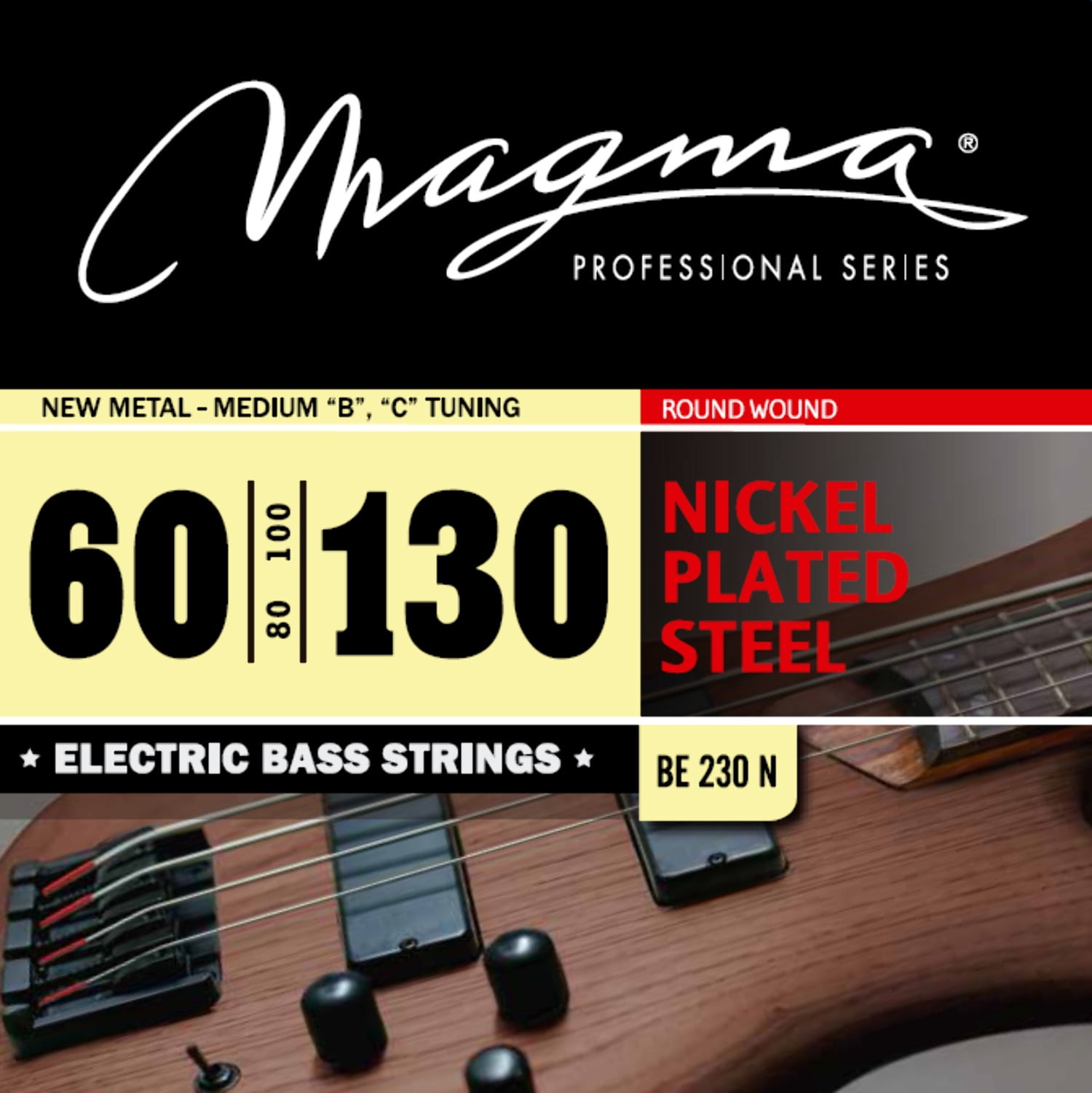 Electrical String Set Magma Electric Bass Strings New Metal-Medium - Nickel Plated Steel ...