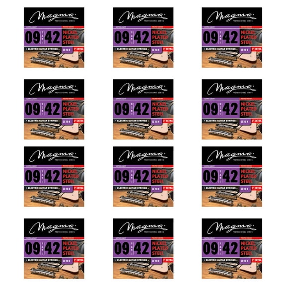 Magma Electric Guitar Strings Super Light Gauge Nickel-Plated Steel Set, .009 - .042 (GE110N)