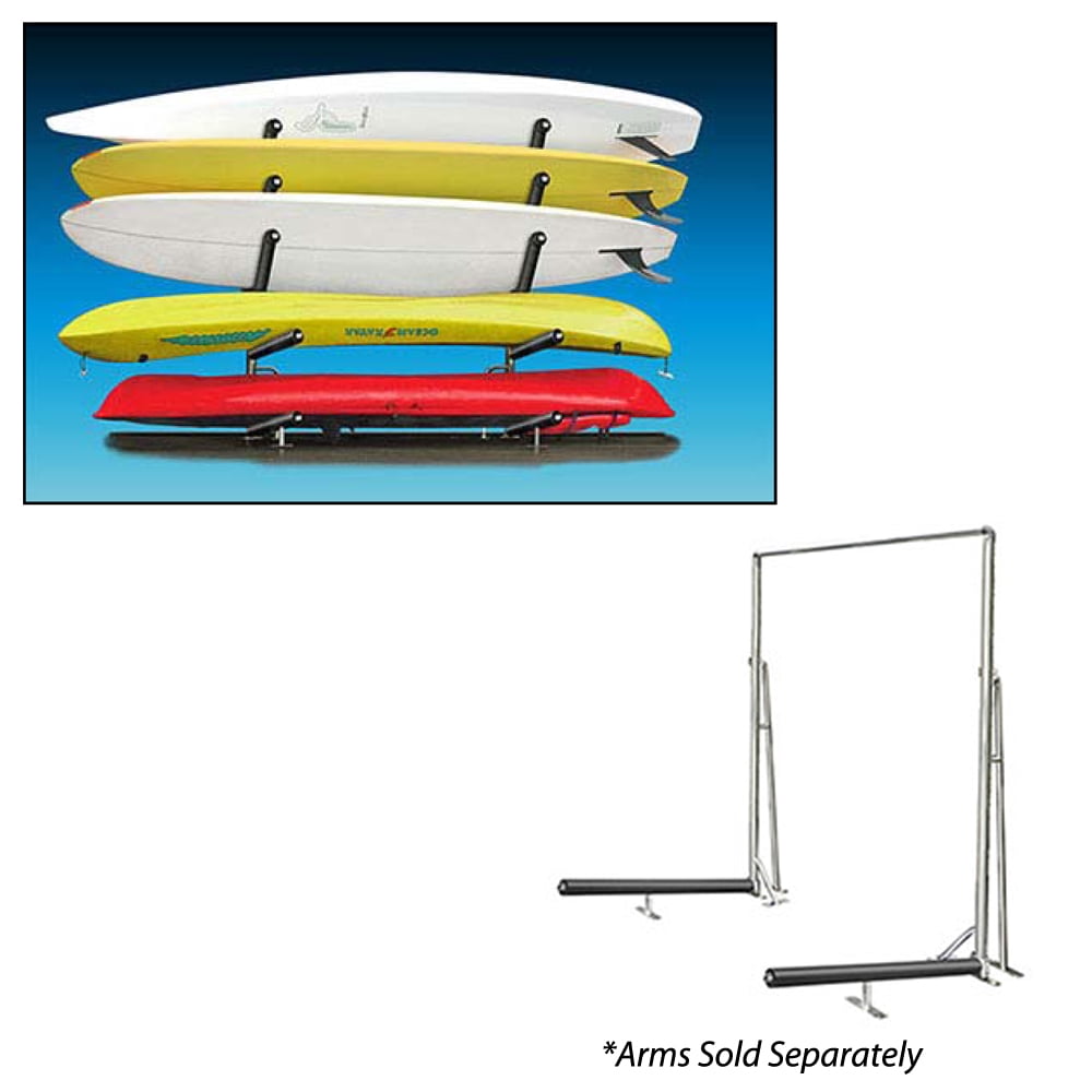 69" Silver Solid Storage Rack Frame for Kayak