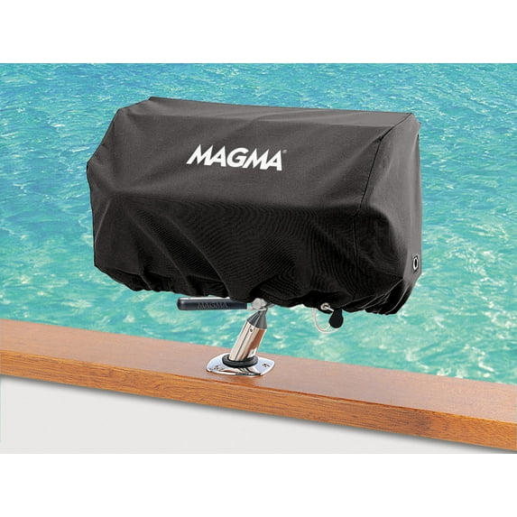 Magma A10-990JB Rectangular Grill Cover | 9"x18" Protective Cover for Magma Grills | Weather-Resistant Boat & RV Grill Cover | Jet Black