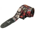 thumbnail image 1 of Magma Leathers 2" Soft-hand Polyester Guitar Strap Sublimation-Printed with Retro Design, Genuine Leather Ends (07MS01RT.), 1 of 1