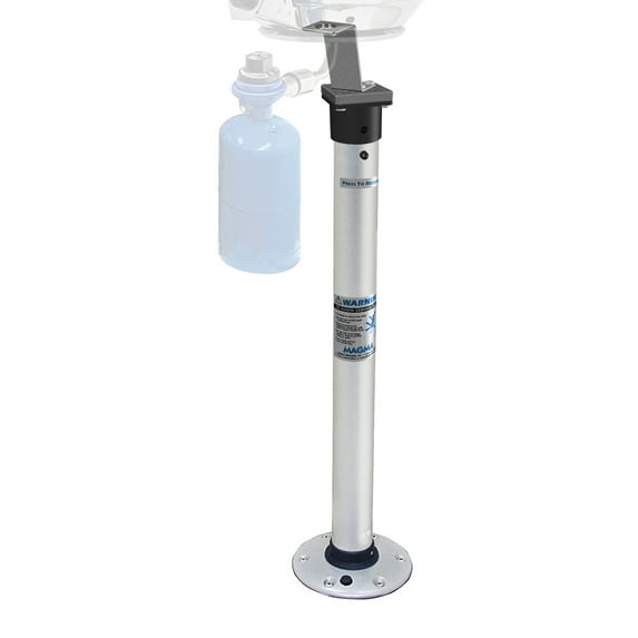 Magma A10-184 Marine Kettle Double Locking Stowable Pedestal Mount | Boat Grill Mount | Stainless Steel BBQ Pedestal for Decks & Docks