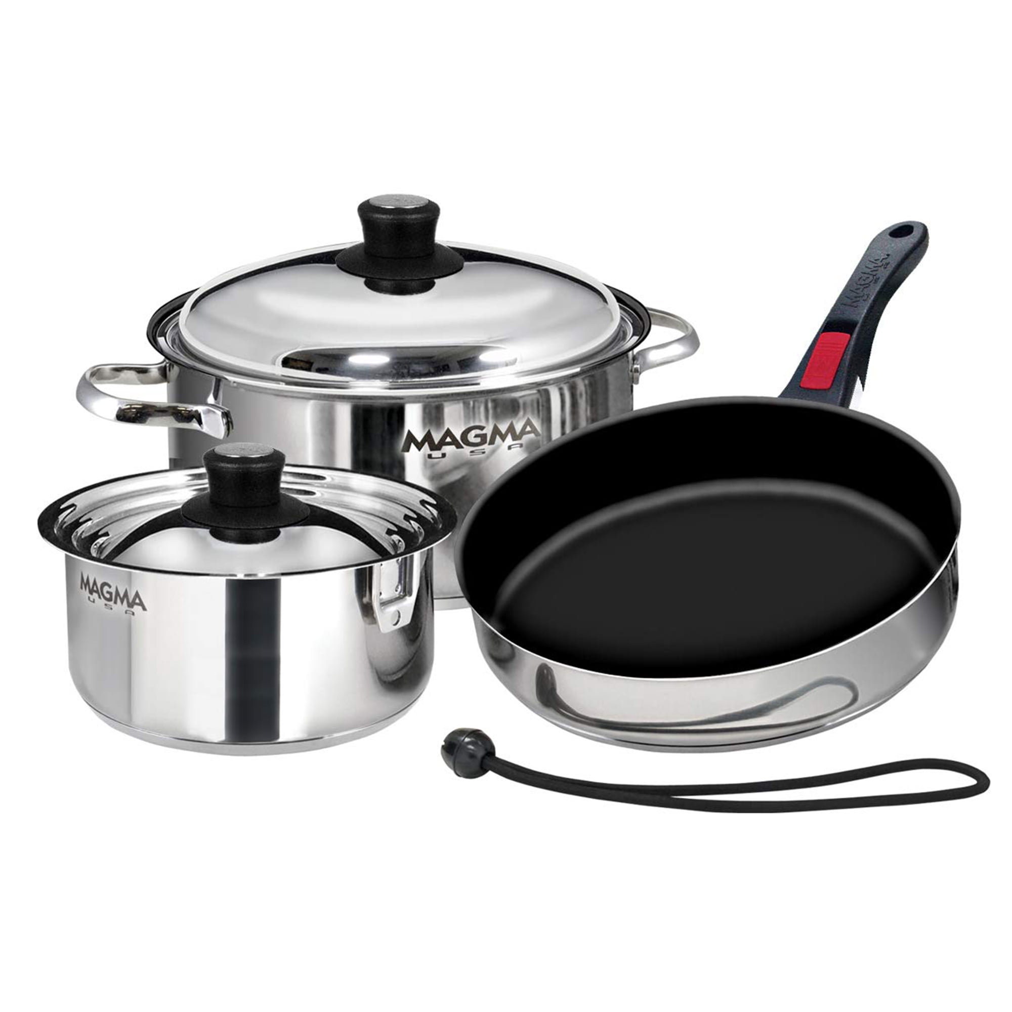 Magma Products 7 Piece Nested Stainless Steel Non Stick Oven Safe