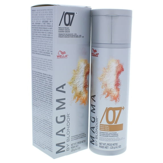 Magma by Blondor Pigmented Lightener - 07 Plus Natural Brown by Wella for Unisex - 4.2 oz Hair Color
