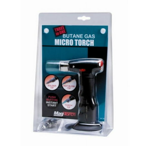Mag-Torch 3-in-1 Precision Micro Butane Torch Auto Ignitor for Instant Flame