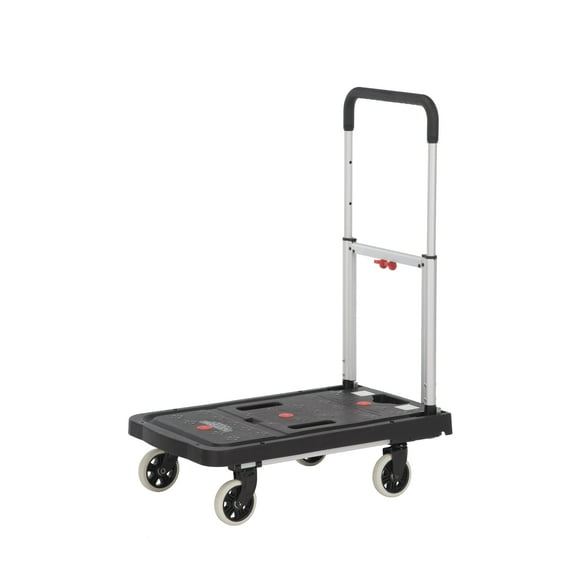 Magna Cart FF 300 lb. Capacity Folding Hand Truck, Silver Handle/Silver Frame