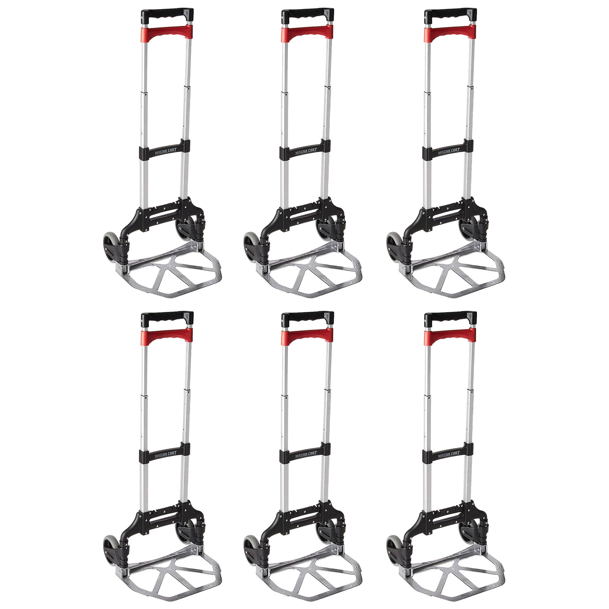MAGNA CART Personal MCI Folding Steel Hand Truck, 160 Pound Capacity, Red/Silver in the Hand Trucks & Dollies department at MAGNA CART Personal MCI Folding Steel Hand Truck, 160 Pound Capacity, Red/Silver in the Hand Trucks & Dollies department at