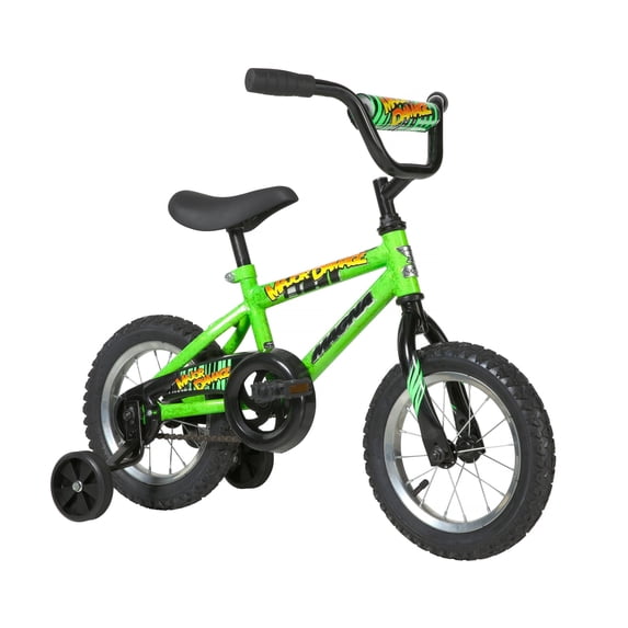 Dynacraft Magna Major Damage 12" Boys Bike, Green, Ages 3-5