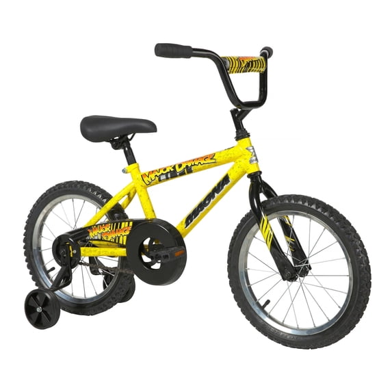 Dynacraft Magna Major Damage Kids 16" Bike with Removable Training Wheels