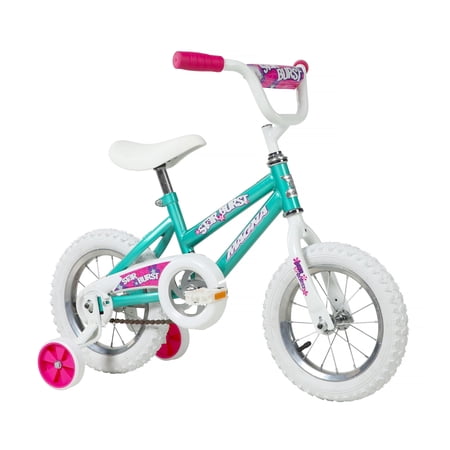 Magna Star Burst 12" Girls Bike, Blue and Pink, Ages 3-5