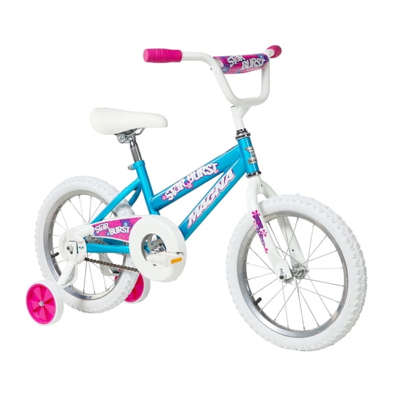 Magna Star Burst 16" Children's Bike, Blue and Pink, Ages 5-7