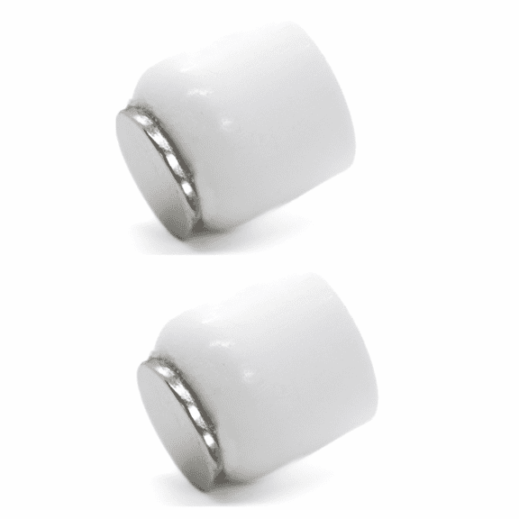 Magna Stop Door Magnetic Stoppers Polypropylene White 2 Pcs Pack