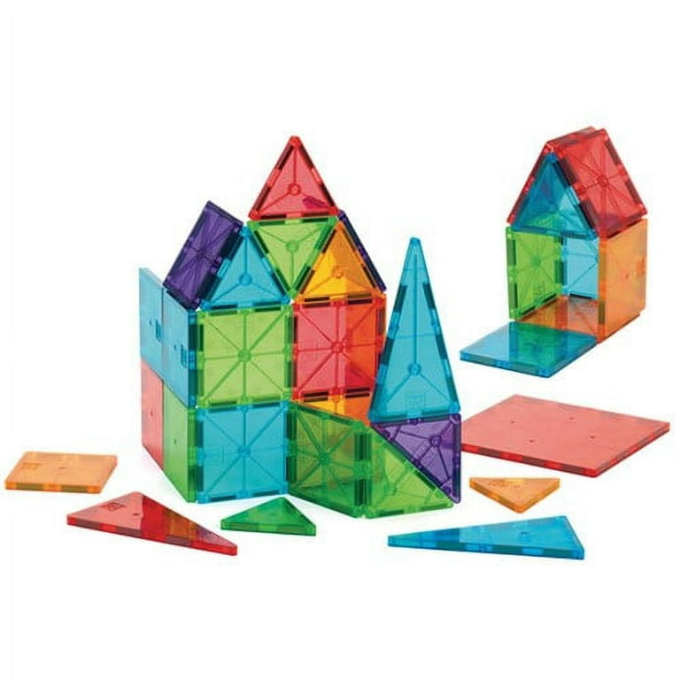 Magna-Tiles 32-Piece Clear Colors Set ? The Original, Award