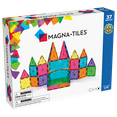thumbnail image 1 of Magna-Tiles 37-Piece Clear Colors Set – The Original, Award-Winning Magnetic Building Tiles – Creativity and Educational – STEM Approved, 1 of 7