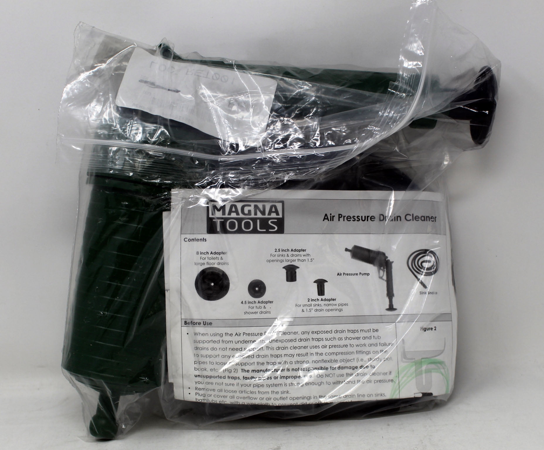 Magna Tools Air Pressure Drain Cleaner Green 1 Count