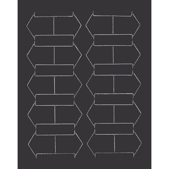 Magna Visual 3/4" black magnetic arrows 20/pk