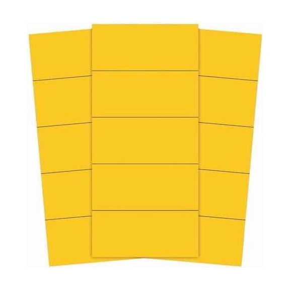 Magna Visual Magnetic Strips, Pre-Cut, 2in, Yellow, PK25 PMR-722