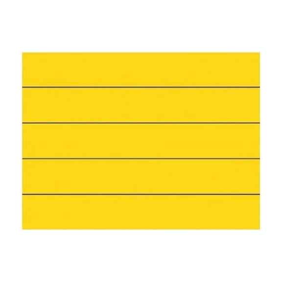 Magnetic Strips, Pre-Cut, 6in, Yellow, PK25 PMR-762