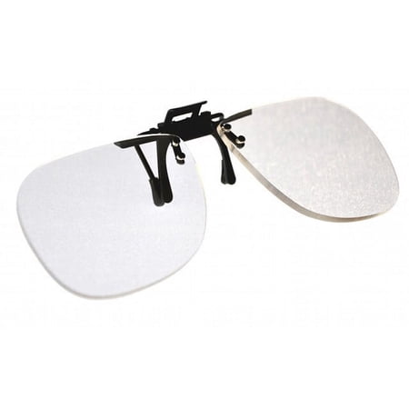 Magna-flip Clip on Flip up Magnifiers, +2.50 Power Converts Distance Glasses and Into Reading and Computer Glasses
