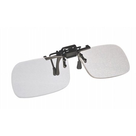Magna-flip Clip on Flip up Magnifiers, +4.00 Power Converts Distance Glasses and Into Reading and Computer Glasses