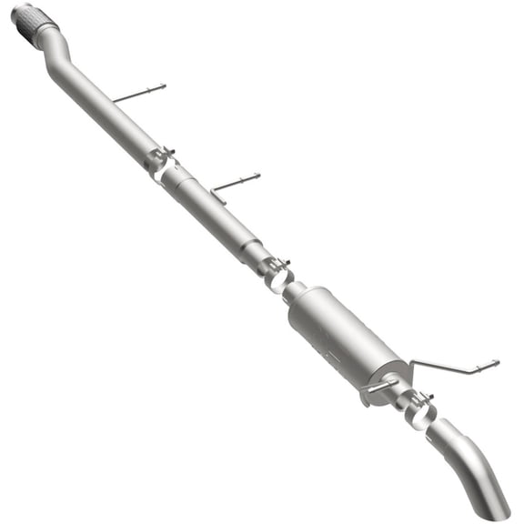 MagnaFlow 14 Chev Silverado V8 5.3L CC/EC Cab Turn Down in Front of Rr Tire SS Catback Perf Exhaust Fits select: 2014-2018 CHEVROLET SILVERADO, 2014-2018 GMC SIERRA