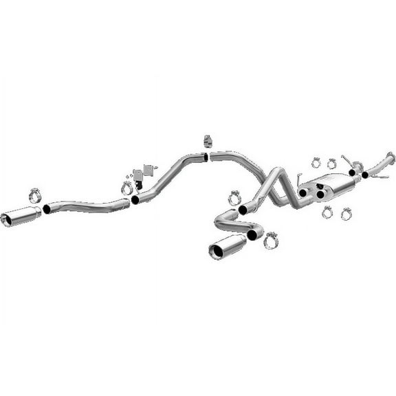 MagnaFlow 14 Toyota Tundra V8 4.6L/5.7L Stainless Cat Back Exhaust Dual Split Rear Exit