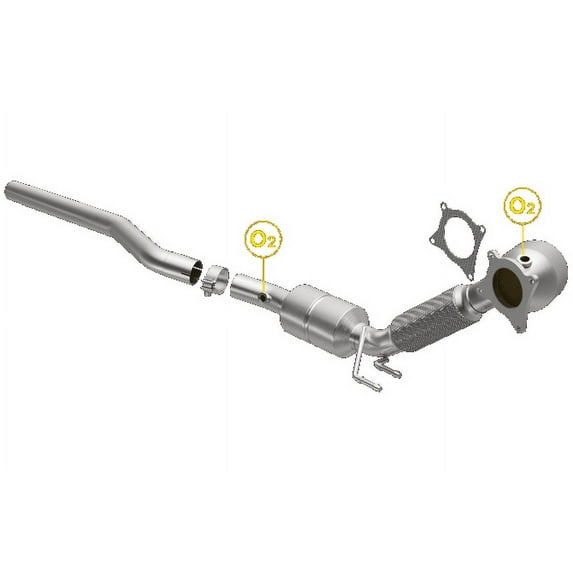 MagnaFlow 24191 - Catalytic Converter Fits select: 2006-2007 VOLKSWAGEN NEW GTI, 2007-2008 VOLKSWAGEN EOS