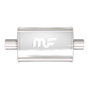 MagnaFlow 4in x 9in Oval Center/Center Straight-Through Performance Muffler Exhaust Satin Finish 11249