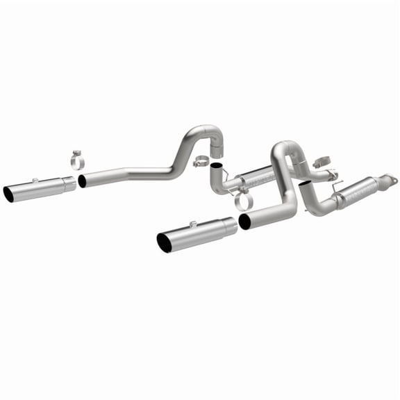 MagnaFlow 99-04 Mustang Mach 1 V8 4.6L Dual Split Rear Exit Stainless Cat-Back Performance Exhaust Fits select: 1999-2004 FORD MUSTANG GT