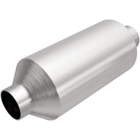 MagnaFlow California Converter 3321009 Universal California Catalytic Converter; 3 in. Inlet/Outlet; L-11 in.; W-4 in.; L-11 in. Overall; Not Air Tube Kit Adaptable;