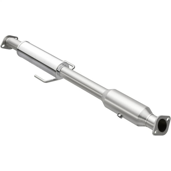 MagnaFlow California Converter 551133 Direct Fit California Catalytic Converter; 2.5 in. Tubing; 2.5 in. Inlet/Outlet; L-11 in.; W-4 in.; L-47.625 in. Overall; Not Air Tube Kit Adaptable;
