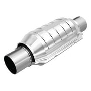 magnaflow conv univ 2in مدخل / مخرج ctr / ctr جولة 9in الجسم l x 5.125in w x 13in بشكل عام l 49 حالة