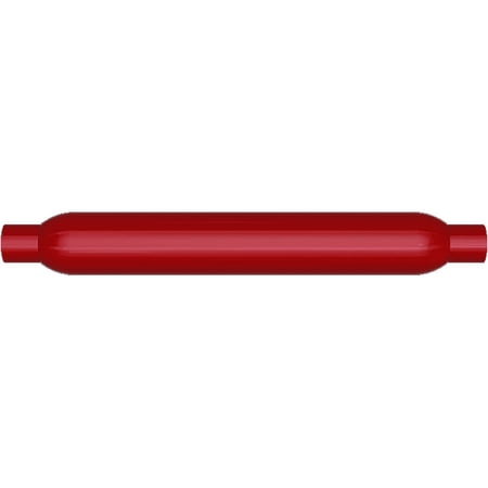 MagnaFlow Muffler Red Pack Series Glasspack 3.5in Rd 22in Body Length 2.25in/2.25in Inlet/Outlet