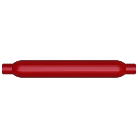MagnaFlow Muffler Red Pack Series Glasspack 3.5in Rd 22in Body Length 2.25in/2.25in Inlet/Outlet