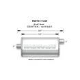 thumbnail image 1 of MagnaFlow Performance Muffler 11229: 3 Inlet/Outlet Universal Fit Stainless Steel, 1 of 10