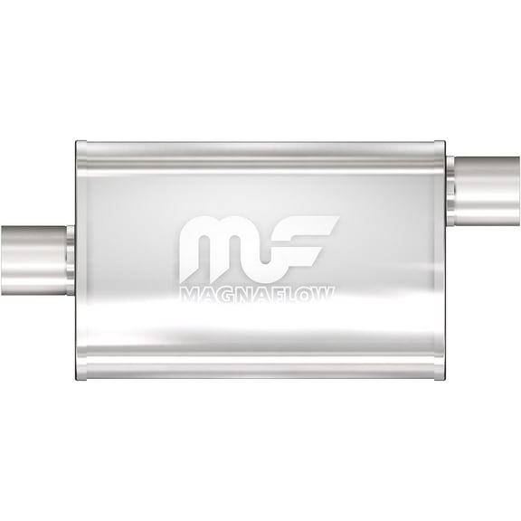 MagnaFlow Performance Muffler 11229: 3 Inlet/Outlet Universal Fit Stainless Steel