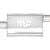 Straight-Through Performance Muffler; 2.5in. Offset/Center; 4x18x9 Body