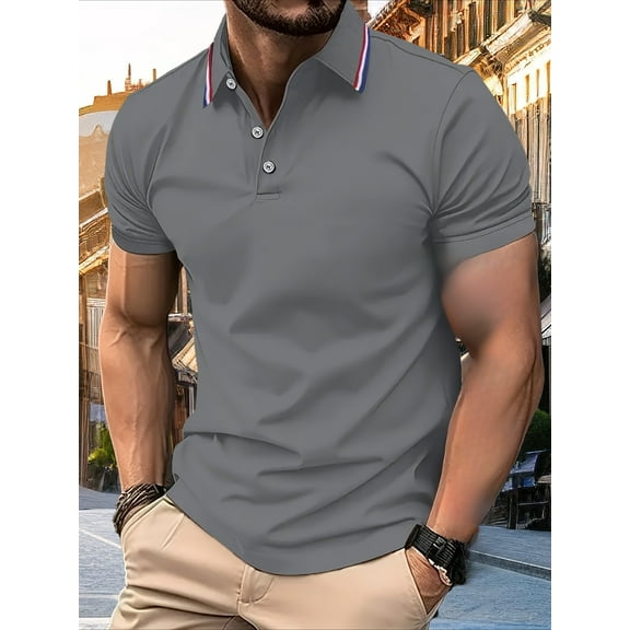 MagnaMan Men's & Big Men's Performance Easy Care Solid Short Sleeve Polo Shirt, up to 4XL