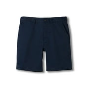 MagnaReady Men's Adaptive Flat Front 'Fordham' Easy-Care Chino Twill Short with Magnetic Closures - Navy