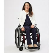 MagnaReady Women's Lucy Adaptive Straight Leg Pant - Seated Fit In Navy
