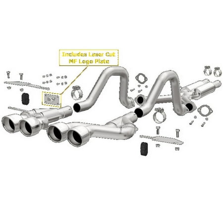Magnaflow 00-04 Chev Corvette V8 5.7L Comp Series Quad Ctr Rr Exit SS Cat-Back Perf Exhaust