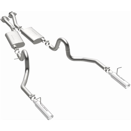 Magnaflow 15638 Stainless Steel 2.5" Dual Cat-Back Exhaust System Fits select: 1994-1998 FORD MUSTANG