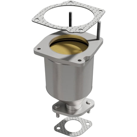 MagnaFlow California Converter 5461406 Direct Fit California Catalytic Converter; L-7.875 in. Overall; Bolt On; Not Air Tube Kit Adaptable; Stainless Steel;
