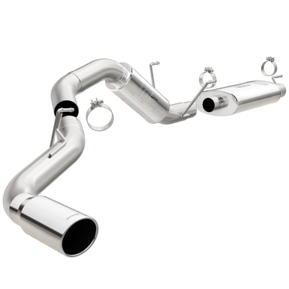 Magnaflow Exhaust 4 in. Cat-Back, After Rear Tire (Passenger Side) Exit 19200 Fits select: 2014-2023 RAM 2500, 2014-2023 RAM 3500