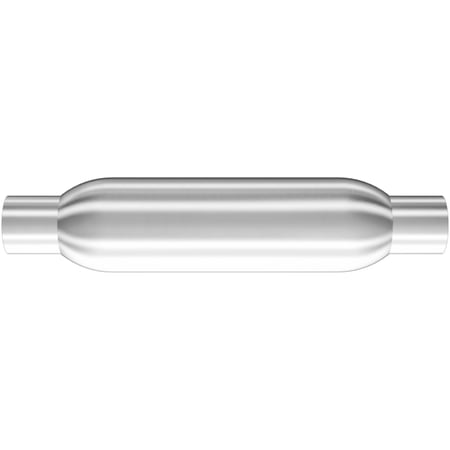 Magnaflow Performance Exhaust 18113 Glass Pack Muffler; 1.75 in. Round; 1.75 in. In/Out; Body L-12 in.; Overall L-16 in.; Center/Center;