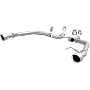 Magnaflow Performance Exhaust 19345 Race Series Axle-Back Exhaust System; 2.5 in. Tubing; Dual 4.5 in. Round Polished Tips; Dual Split Rear; Stainless;