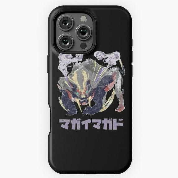 Magnamalo Kanji Symbol Monster Hunter Phone Case for iPhone 16 15 14 13 12 11 Pro Max