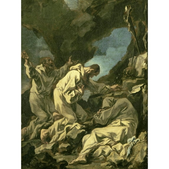 Magnasco 3 Camaldolese Monks Ecstatic Prayer Extra Large XL Wall Art Poster Print