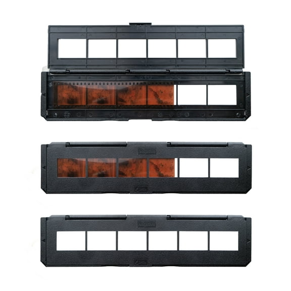 Magnasonic Long Tray Negative Film Holder for 35mm Compatible Film Scanners, Holds 6 Negative Frames to Speed up Processing Time, Easy To Use, Gently Flattens and Protects Film Edges - Set of 3 (NT01